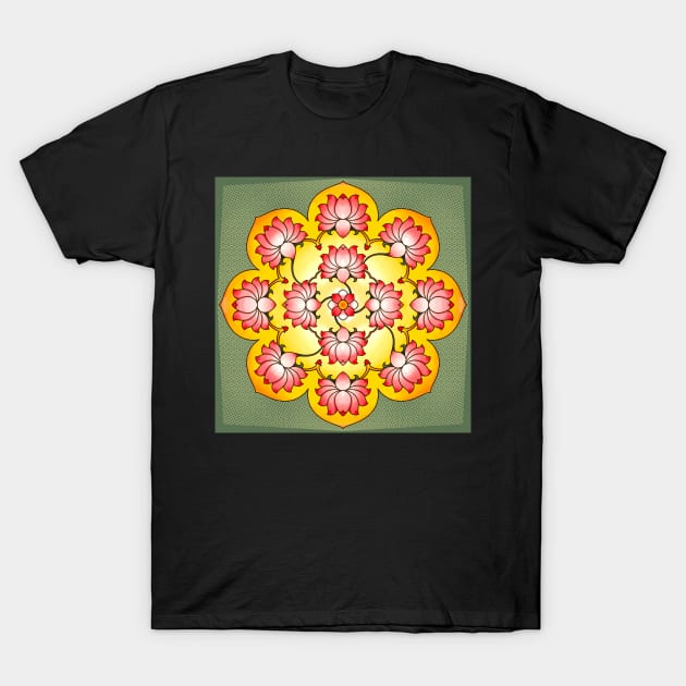 Lotus mandala T-Shirt by Prita_d